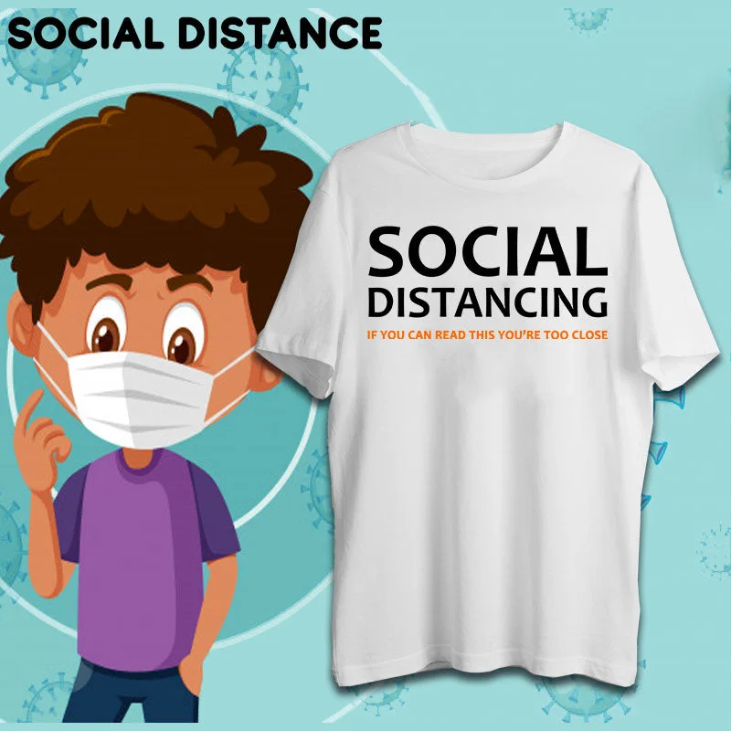 Social Distancing T-Shirt For Men India