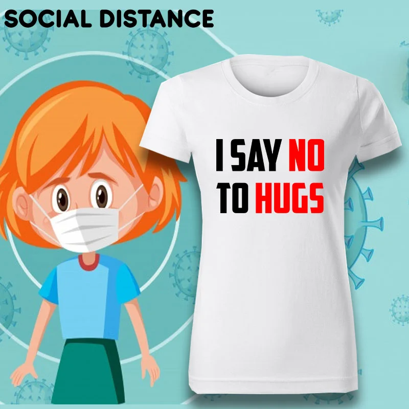 Social Distancing T-Shirt For Women India