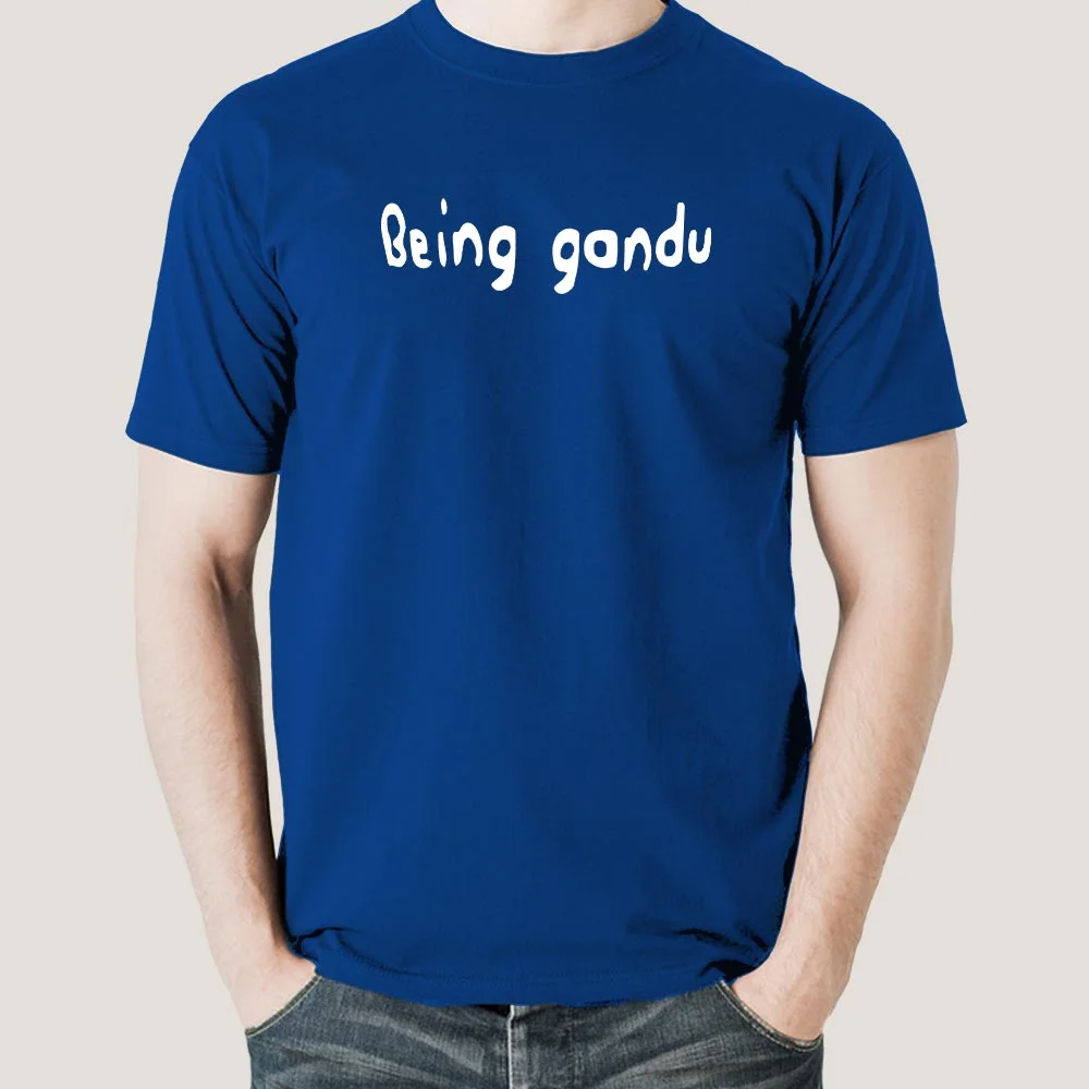 Being Gandu Parody Men's T-shirt