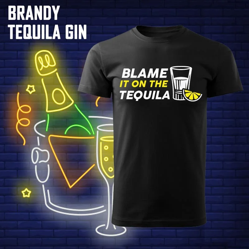 Men's Tequila, Brandy, Gin Liquor Tees - Perfect Drinking Shirts