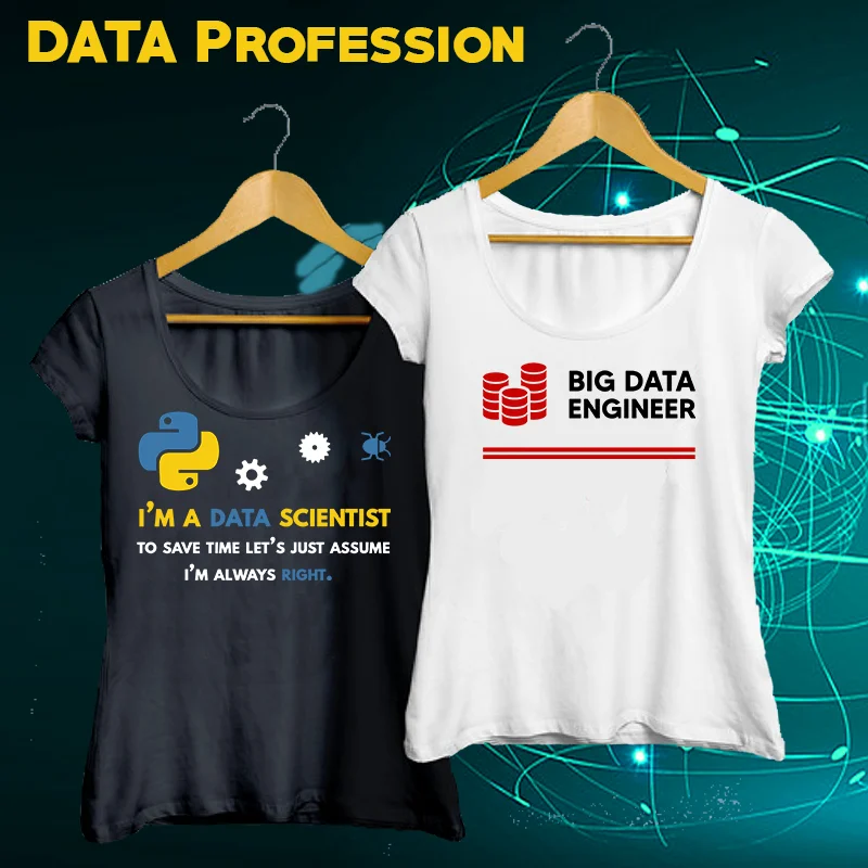 Data Analyst - Data Scientist Women's Profession T-shirts