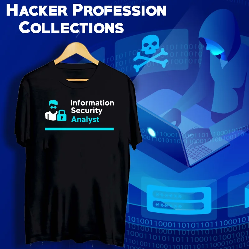 Hacker And Cyber Security Coding And Profession T-shirts For Men India