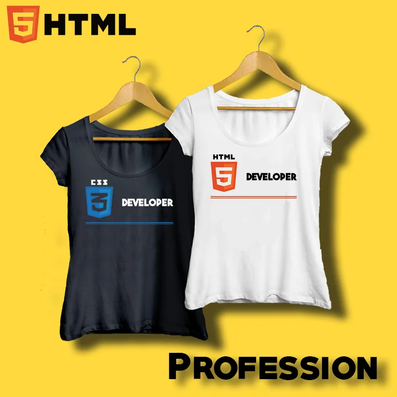 HTML and CSS Coding Profession T-shirts For Women