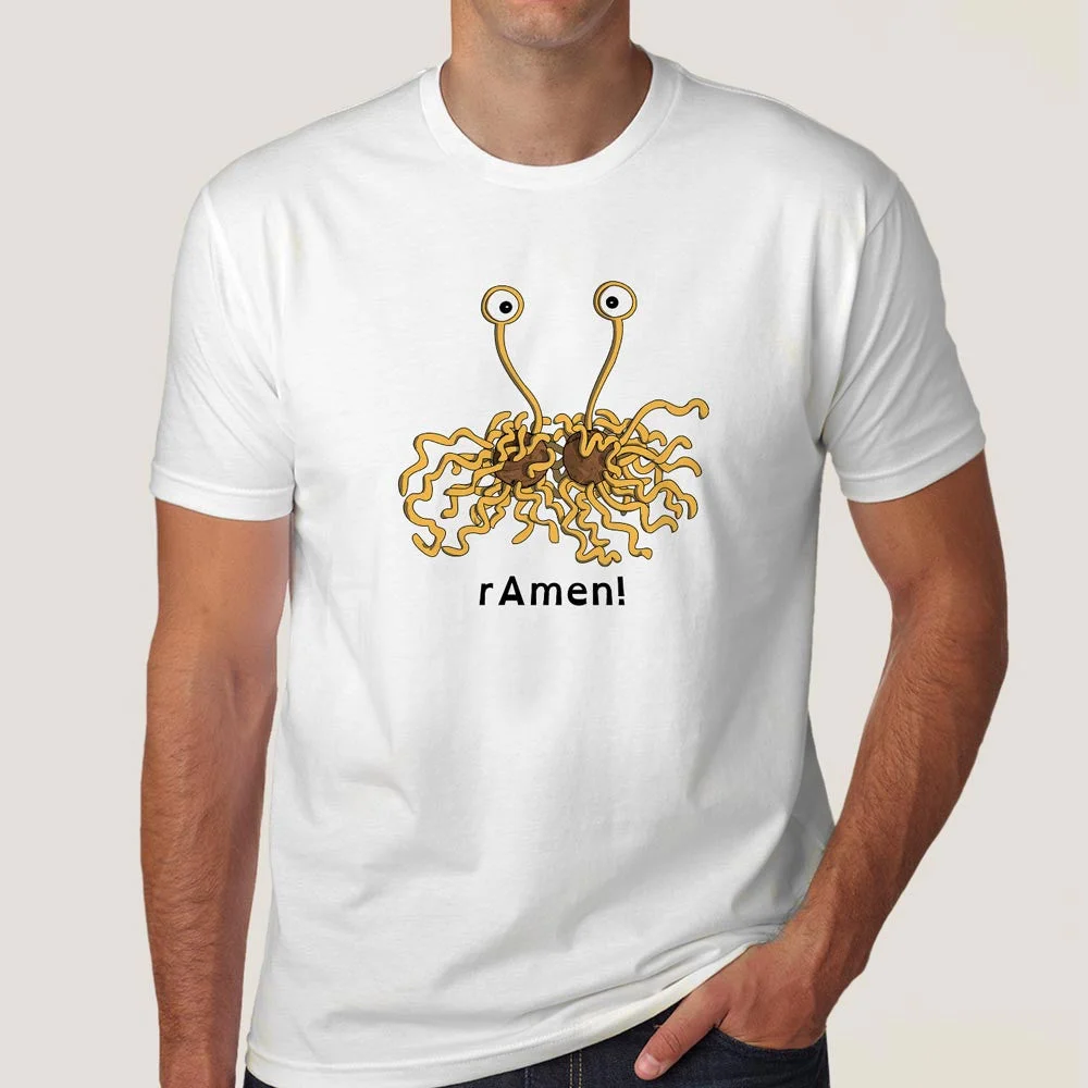 Flying Spaghetti Monster (FSM) Men's Atheist T-shirt