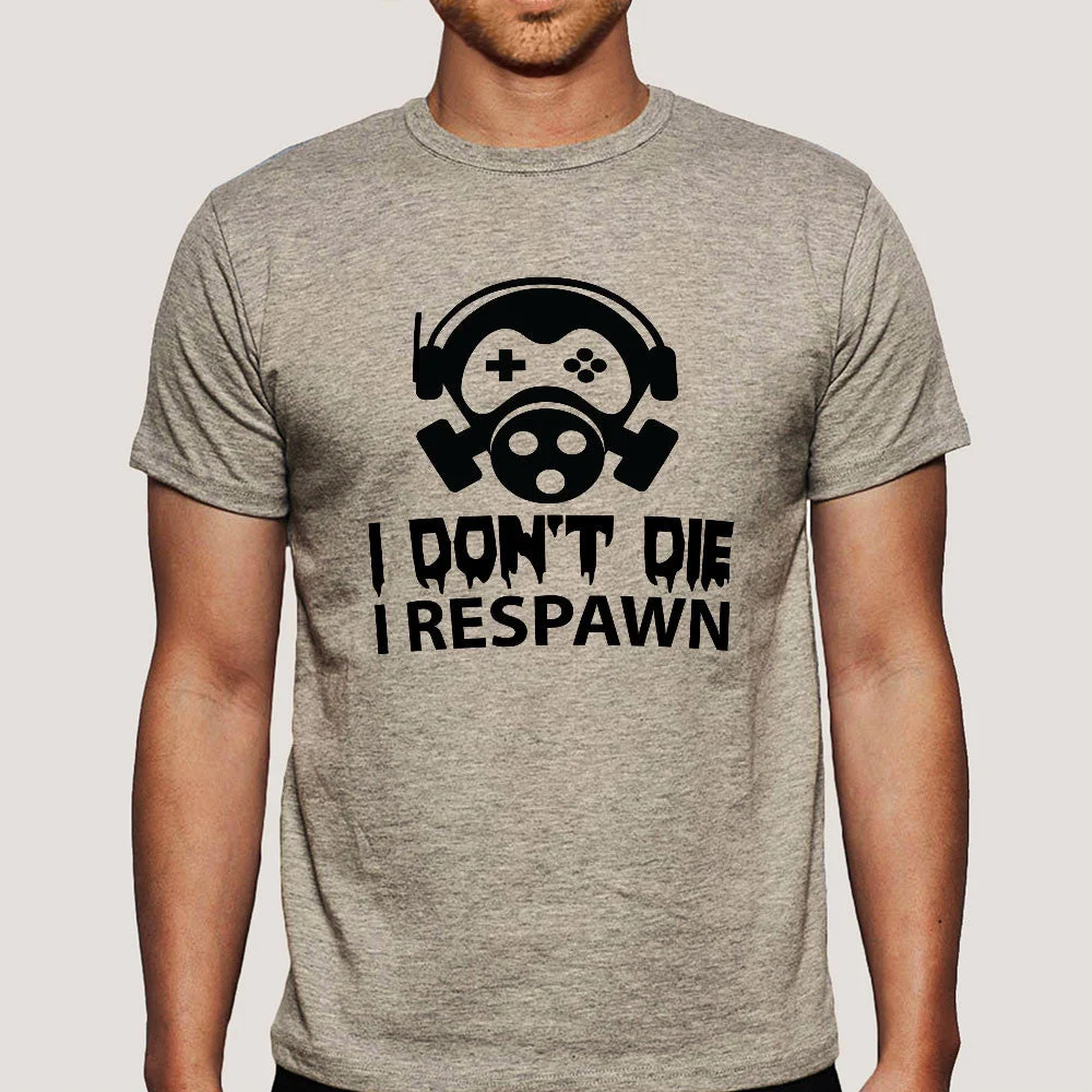 Gamers Don't Die They Respawn Men's Gaming T-shirt