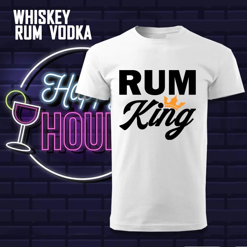 Men's Whisky, Vodka, Rum Funny Drink Tees | Alcohol T-Shirts