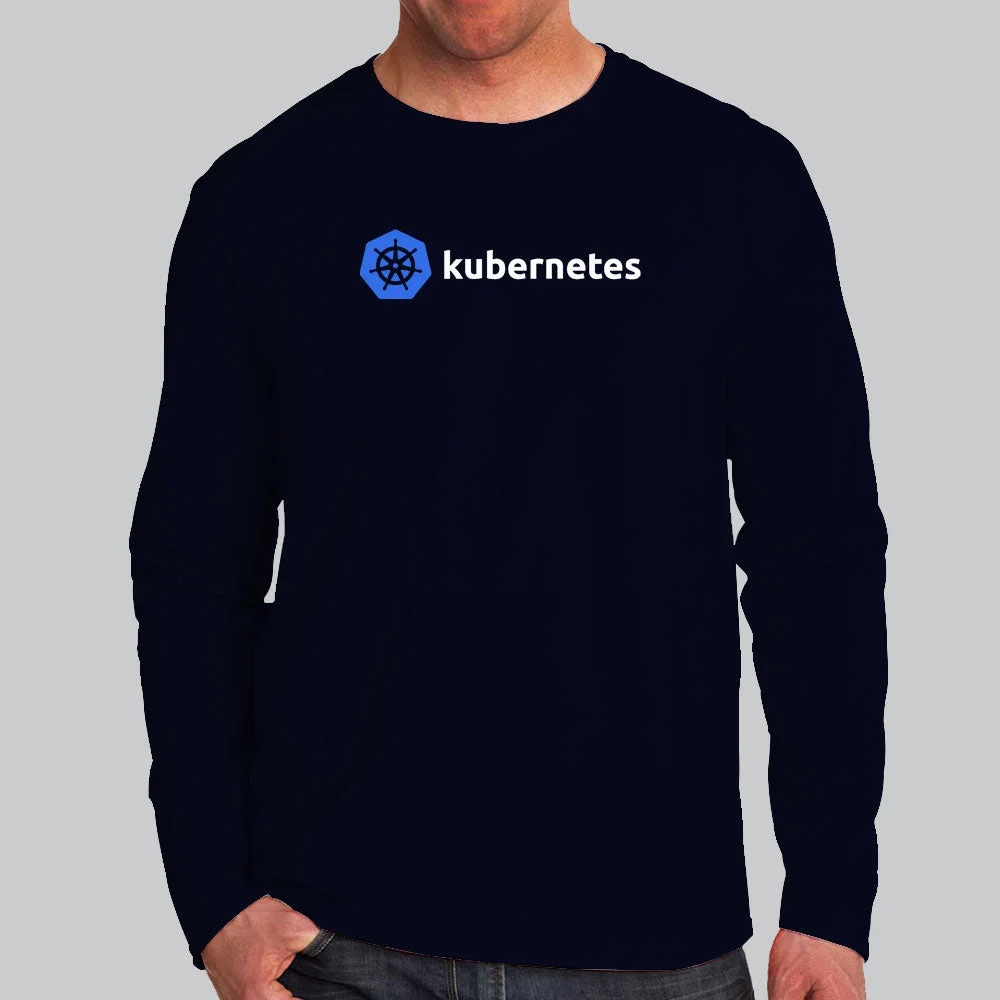 Kubernetes Full Sleeve Offer T-Shirt For Men – DevOps Tee | Teez