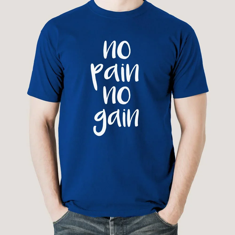 No Pain No Gain T-Shirt For Men | Gym Workout Tee