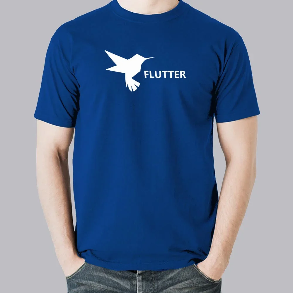 Flutter T-Shirt For Men | Developer Coding Tech Tee